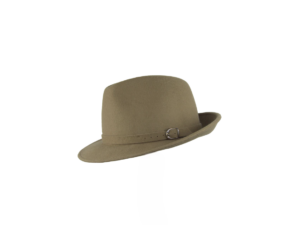 Sombrero beige con banda ajustable y hebilla metálica – Nieta de José