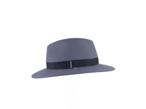 Sombrero gris con banda negra decorativa – Nieta de José