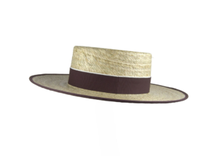 Sombrero de paja estilo cordobés con cinta marrón – Nieta de José